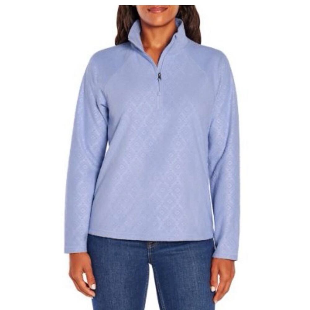 Eddie Bauer Women's Long Sleeve Polar Fleece Quarter Zip Pullover Small S